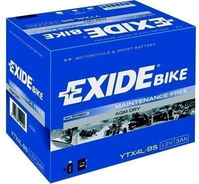 Bateria Exide ETX4L-BS 12V 3Ah    ( YTX4L-BS ) - Imagen 1