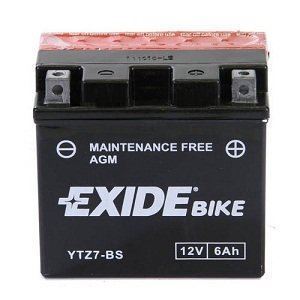 Bateria Exide ETZ7-BS 12V 6Ah    ( YTZ7-BS ) - Imagen 1